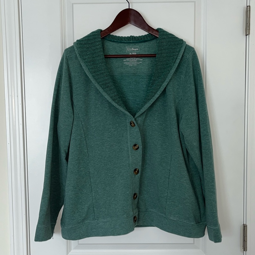 LL Bean Button Up Sweater/Sweatshirt